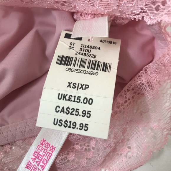 PINK Light Pink Lace Bralette - Picture 3 of 9